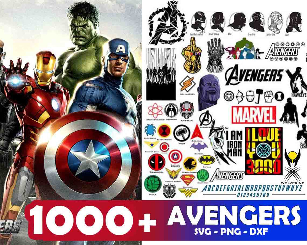 Download 1000 Avengers Svg Bundle Svgtoon
