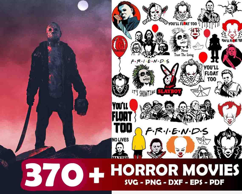 Download 370+ Horror Movies SVG Bundle - SVGTOON