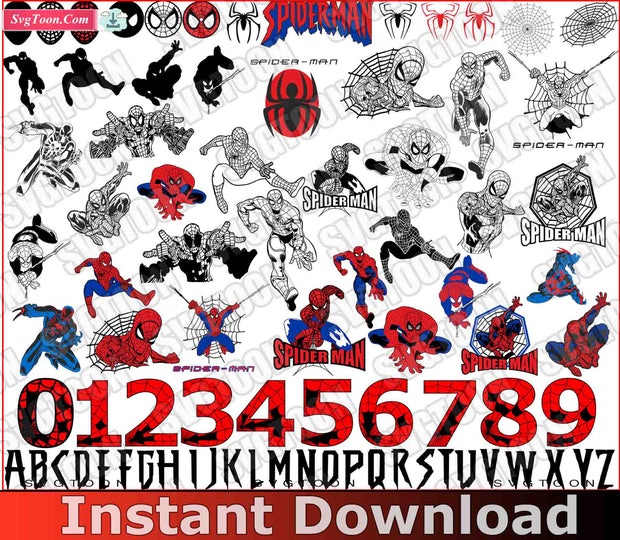 Download 250 Spiderman Svg Bundle Svgtoon