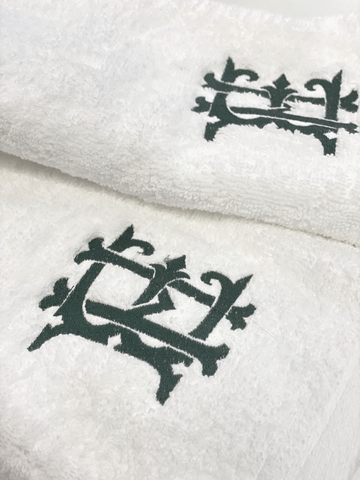 EH Monogram on Towels