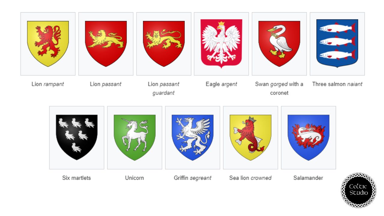 symbols for coat of arms Animal in Heraldry