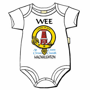 MacNaughton Scottish Clan Crest Baby Jumper
