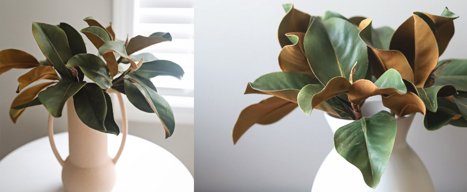 Artificial Magnolia Leaves Greenery Home Decor