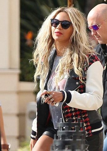Beyonce in Lady Grey jewelry lattice ring