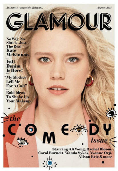 Kate McKinnon Glamour Magazine cover in Lady Grey Jewelry