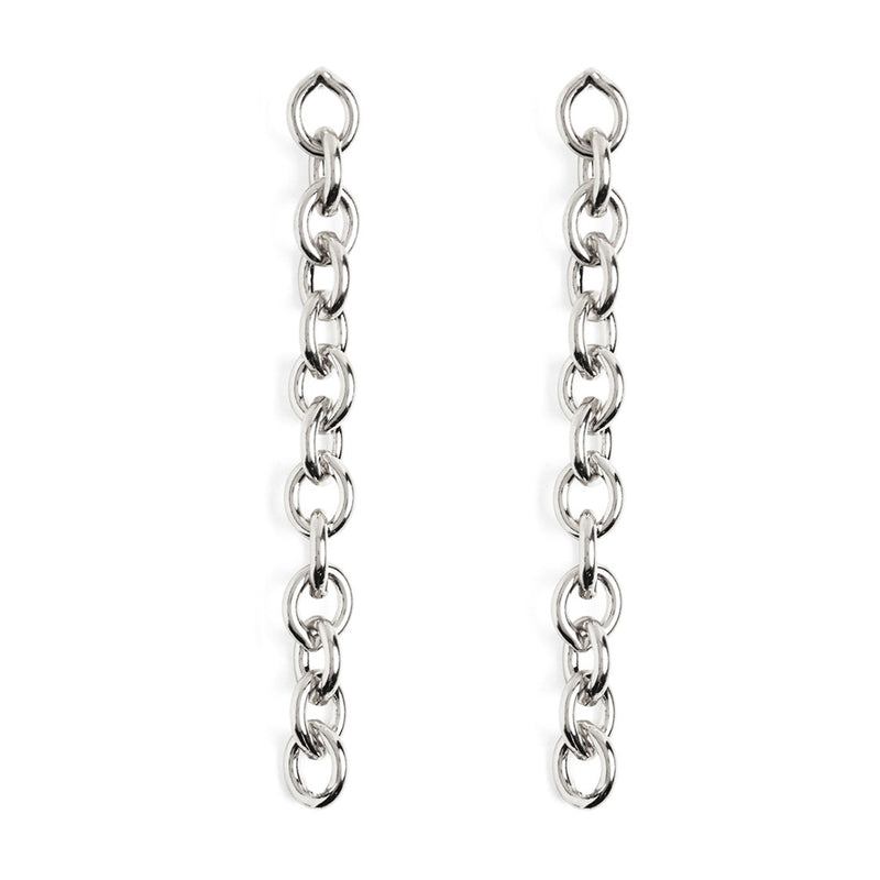 Cable Chain Earrings in Silver – Lady Grey