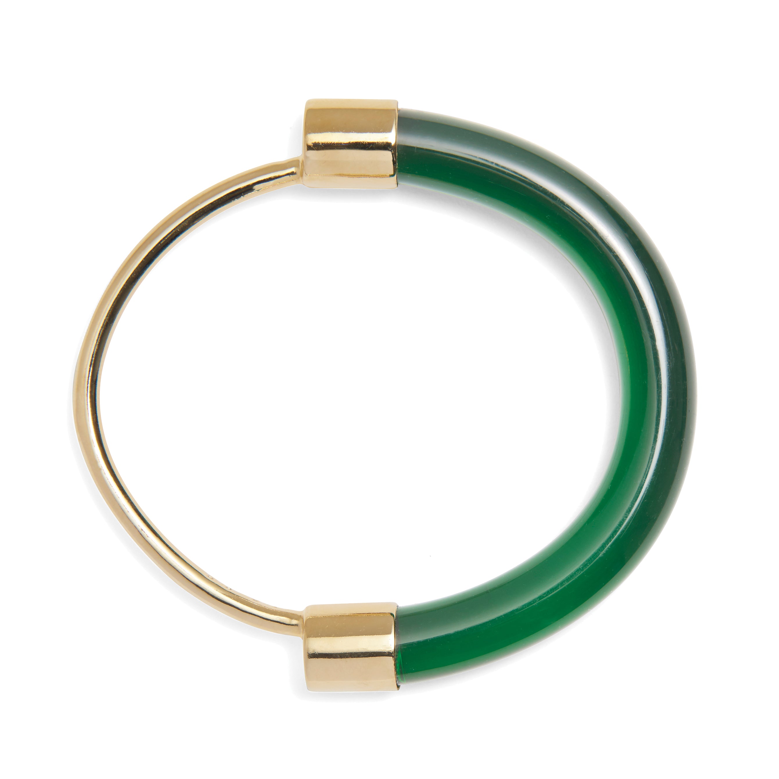 Fraction Bracelet in Gold and Emerald – Lady Grey
