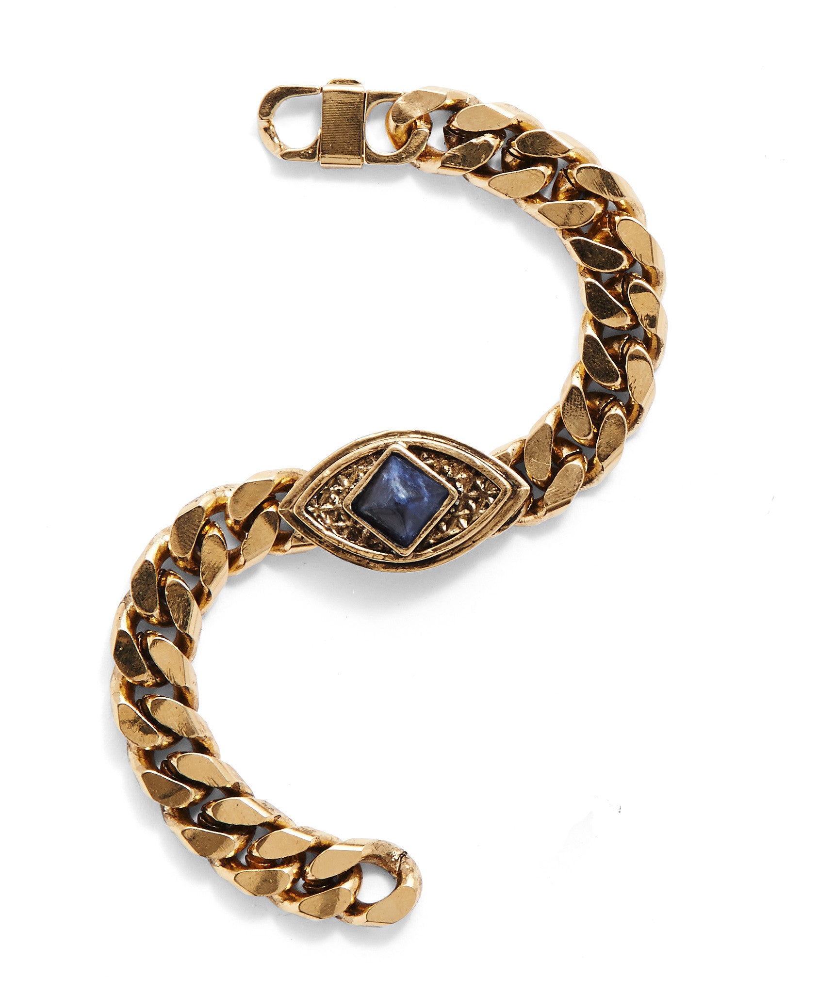 Lucid Chain Bracelet in Gold with Sodalite – Lady Grey
