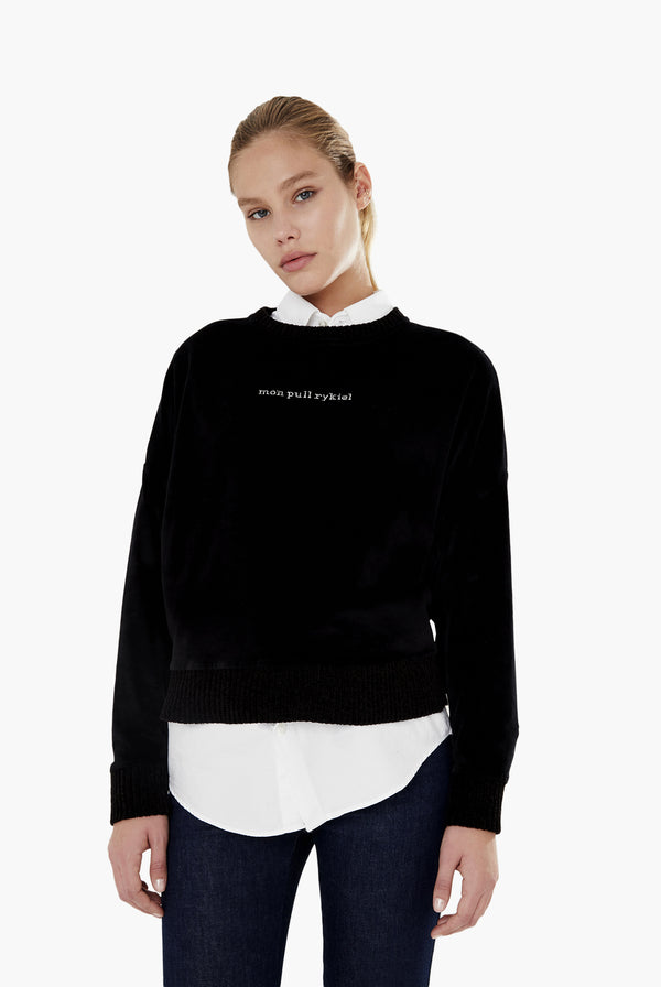 Black Velvet Rykiel Sweatshirt
