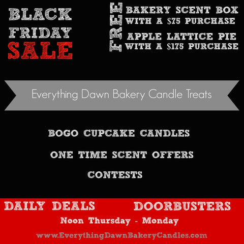 Black Friday Bakery Candle Sale