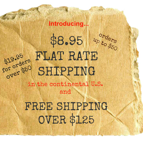 flat rate shipping note