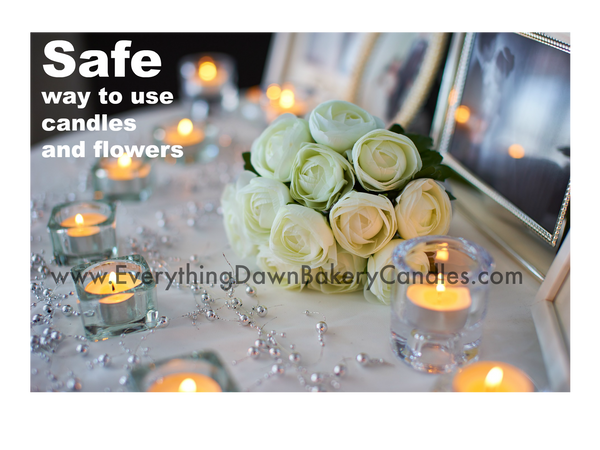 Proper Way to Use Candles With Flowers