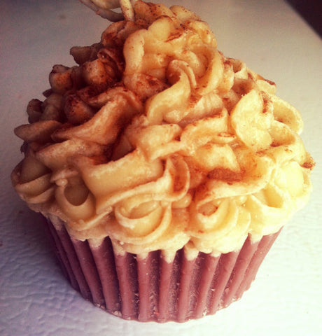 mochaccino coffee cupcake candle