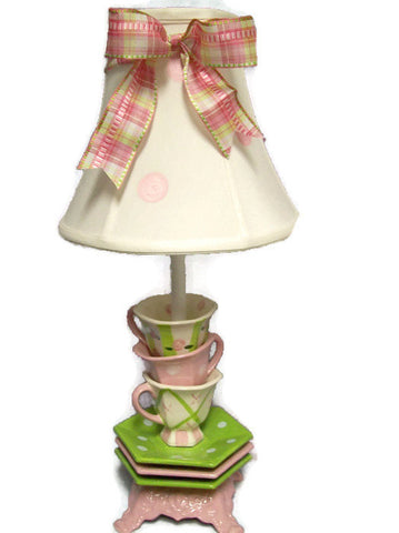 handmade tea cup lamp 