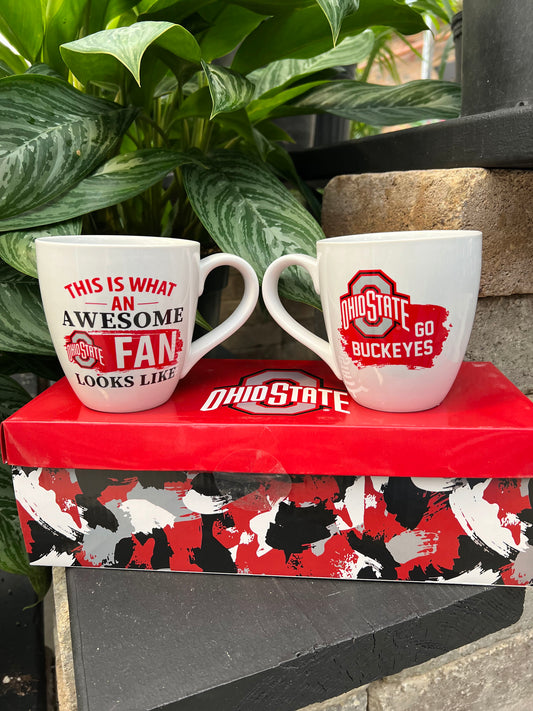 Ohio State Buckeyes 17oz. Travel Latte Mug with Gift Box