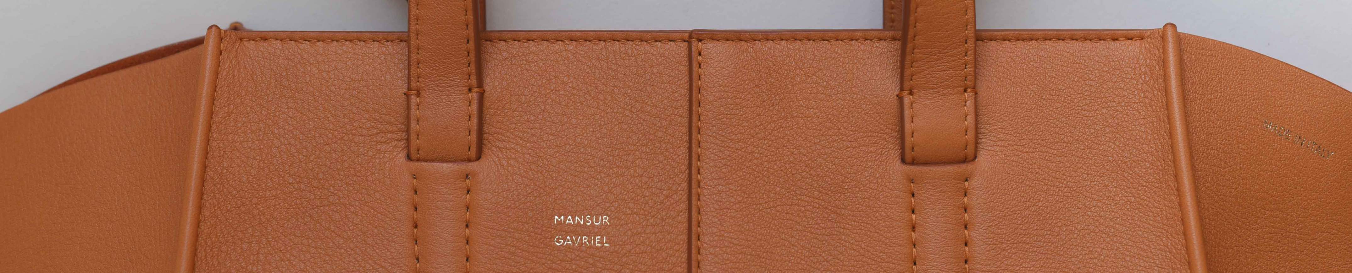 Shop Mansur Gavriel Small Zip Leather Tote