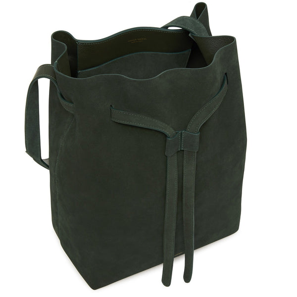 MANSUR GAVRIEL - Suede Drawstring Hobo - Moss