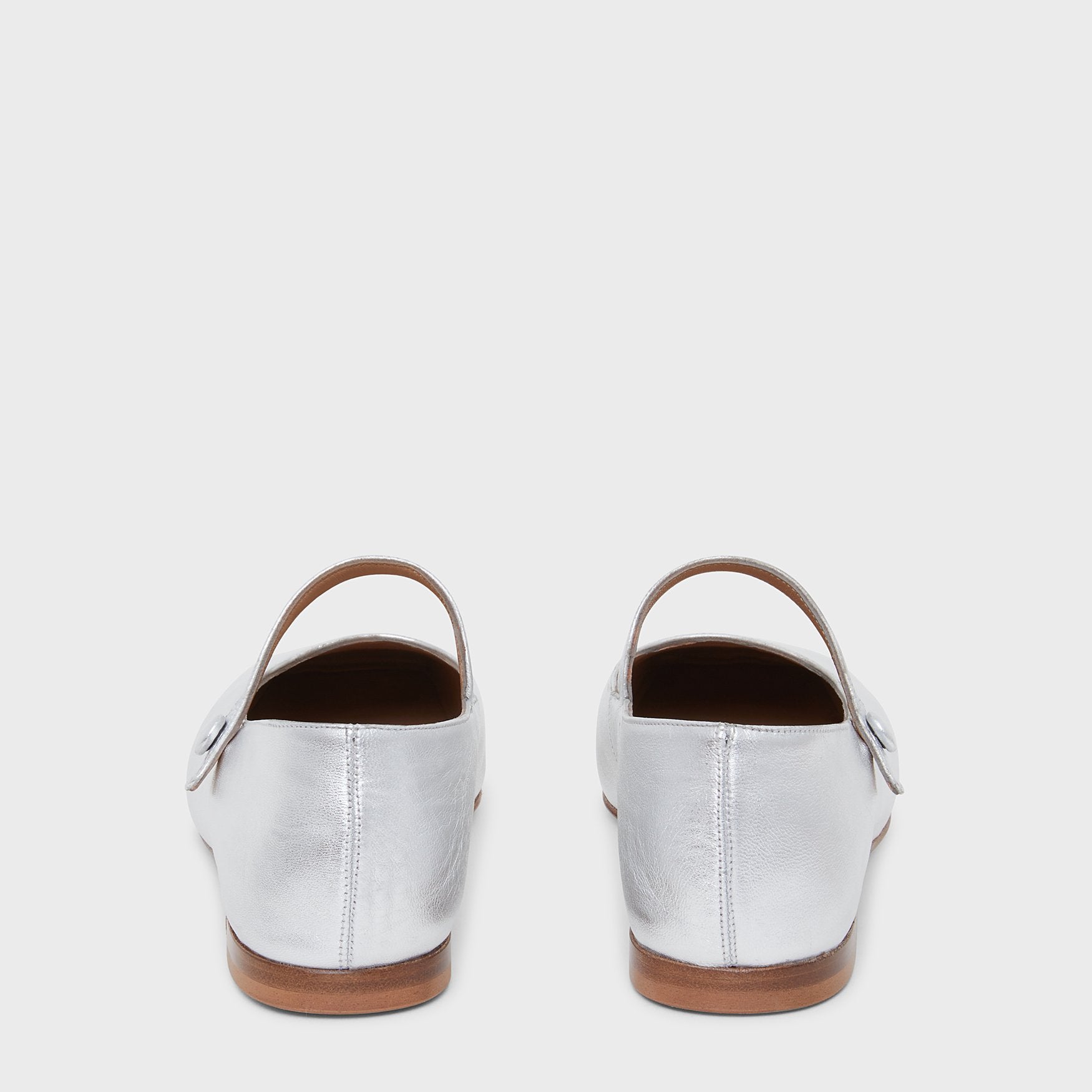 Square Toe Mary Jane - Silver