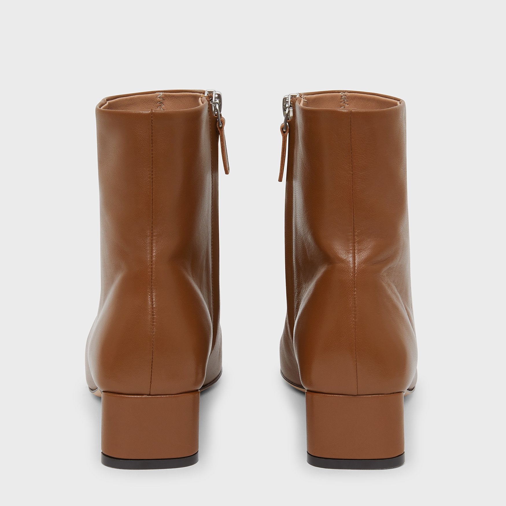 Square Toe Ankle Boot - Camel