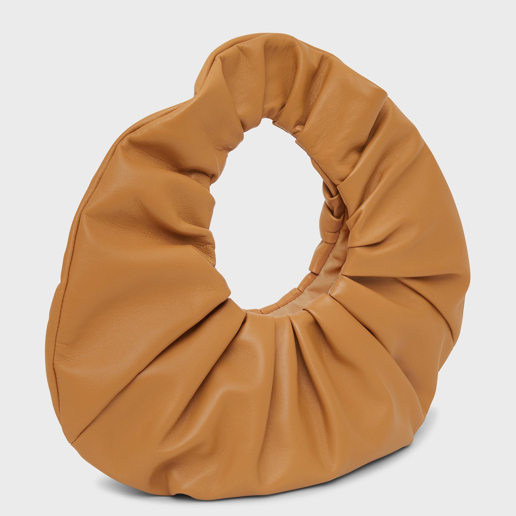 Mini Scrunchie Bag - Caramel