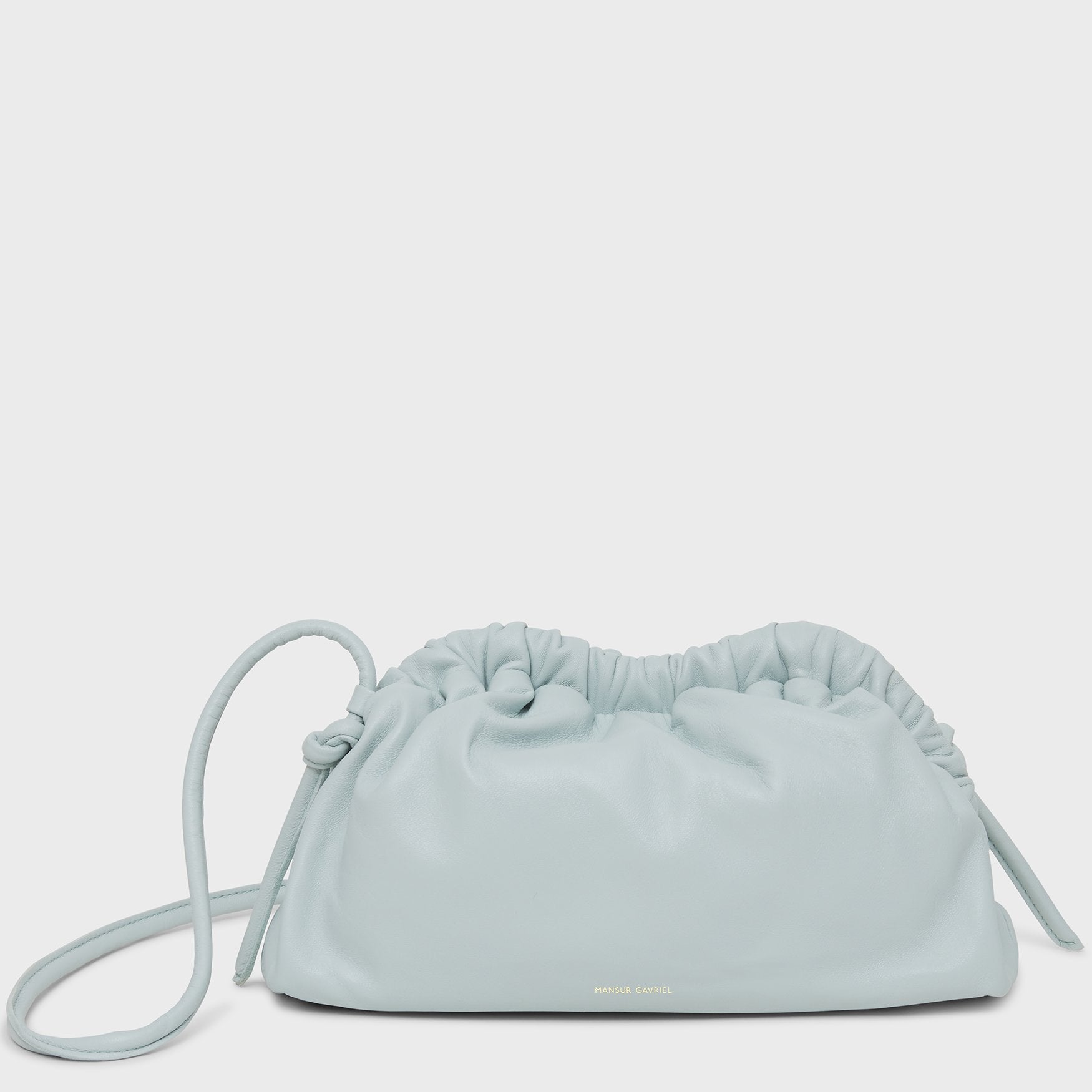 Mansur Gavriel Mini Cloud Clutch Shoulder Bag In Light Blue