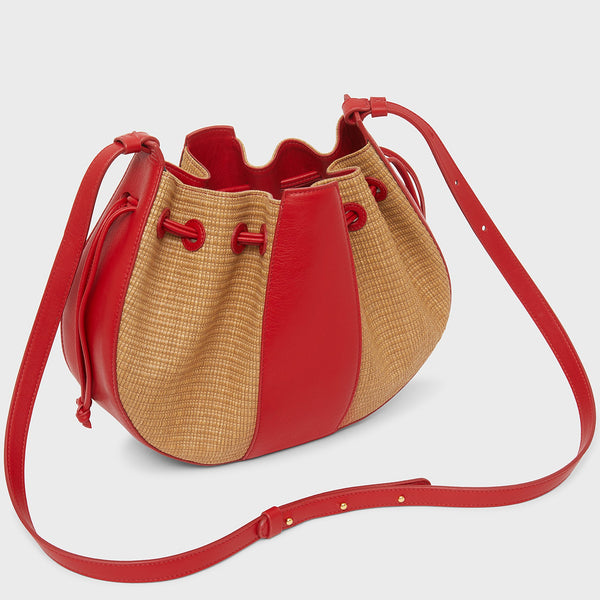 Raffia Lilium Bag - Raffia / Flamma