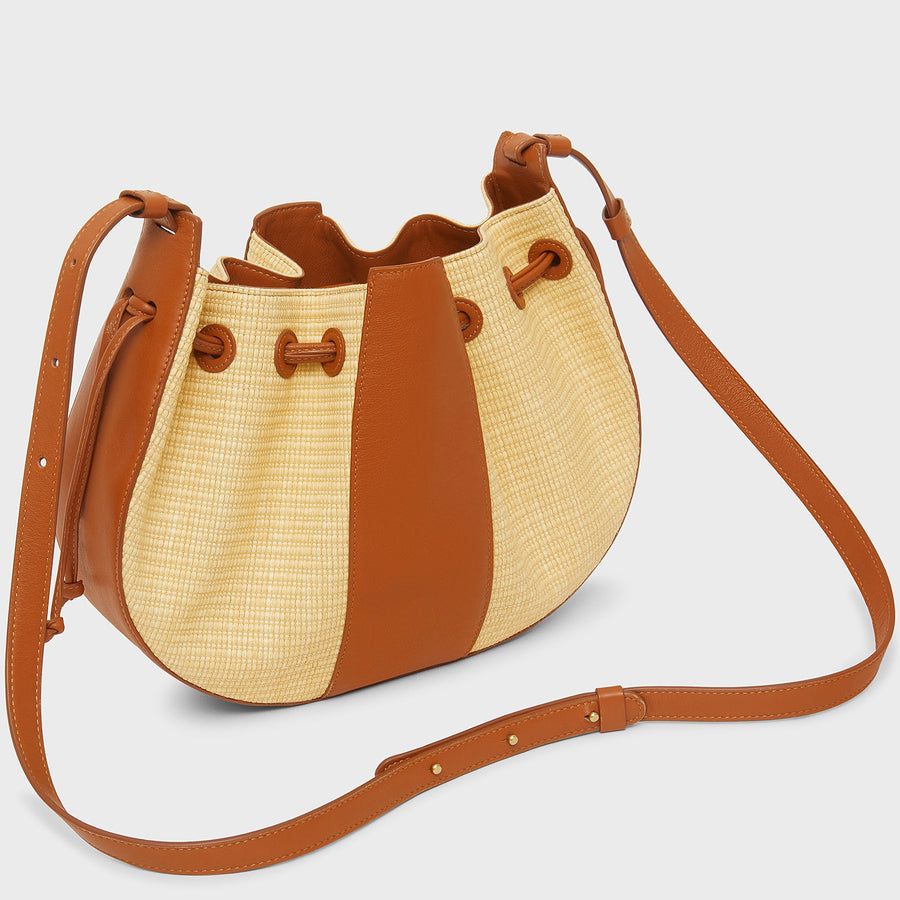 Raffia Lilium Bag - Raffia / Flamma