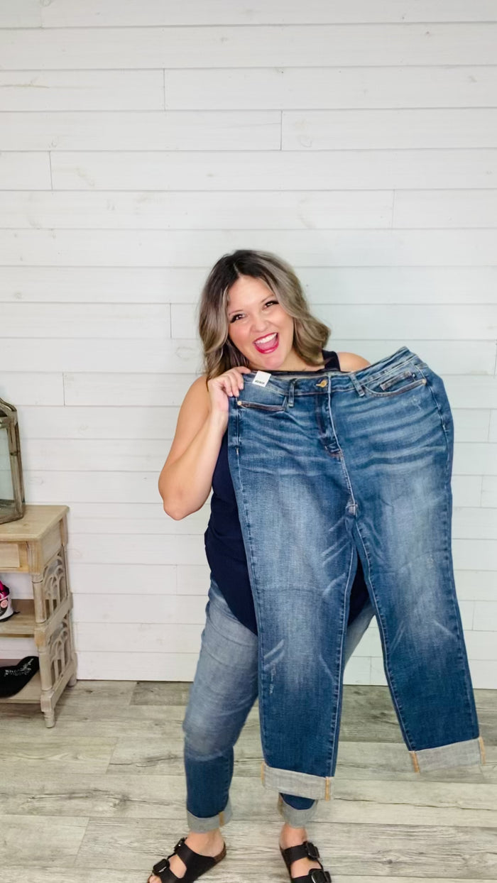 Judy Blue Noelle Destroyed Boyfriend Jeans FINAL SALE – Ella Lane