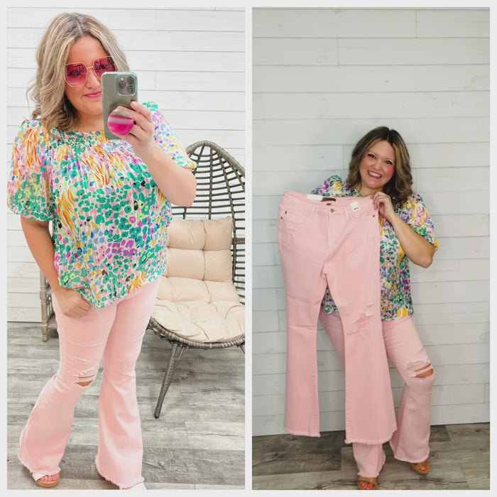 🔥 HOT Pink Judy Blues 🔥  Stand out in a room in these awesome hot pink  slim fit cuffed jeans! These jeans aren't only hot, they are comfy and  flattering! Brighten