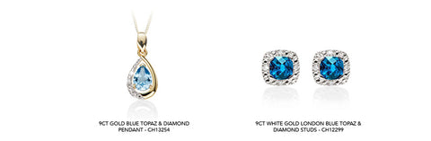 Blue topaz jewellery available on our website 