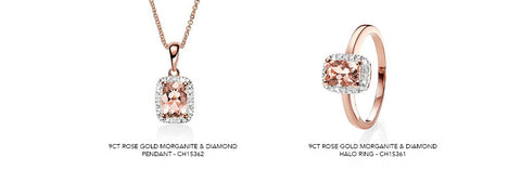 Morganite jewellery available on our website 