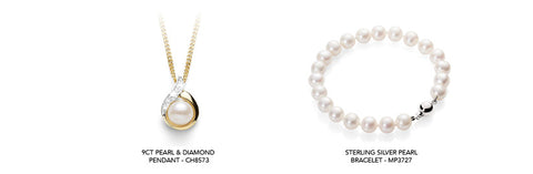 Pearl jewellery available on our website 