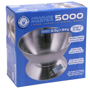 Measure Master 5000 XL Digital Scale with 4L Bowl