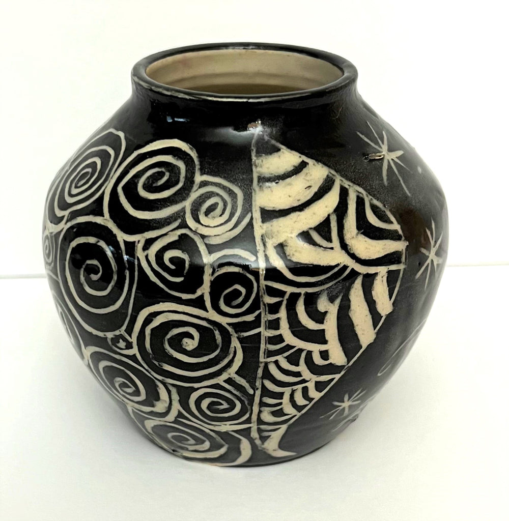 Zentangle Vase - Black – Willowood