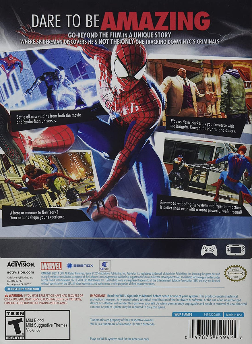 Amazing Spider-Man 2 Wii U Used – Iceman Video Games