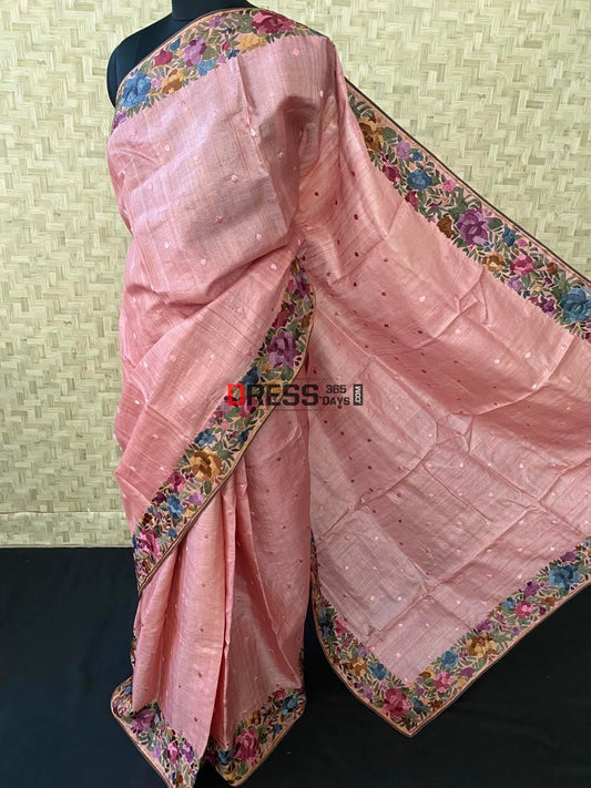 Organza Silk Saree Parsi Work: Buy Designer Organza Sarees Online - MBZ –  Meena Bazaar US