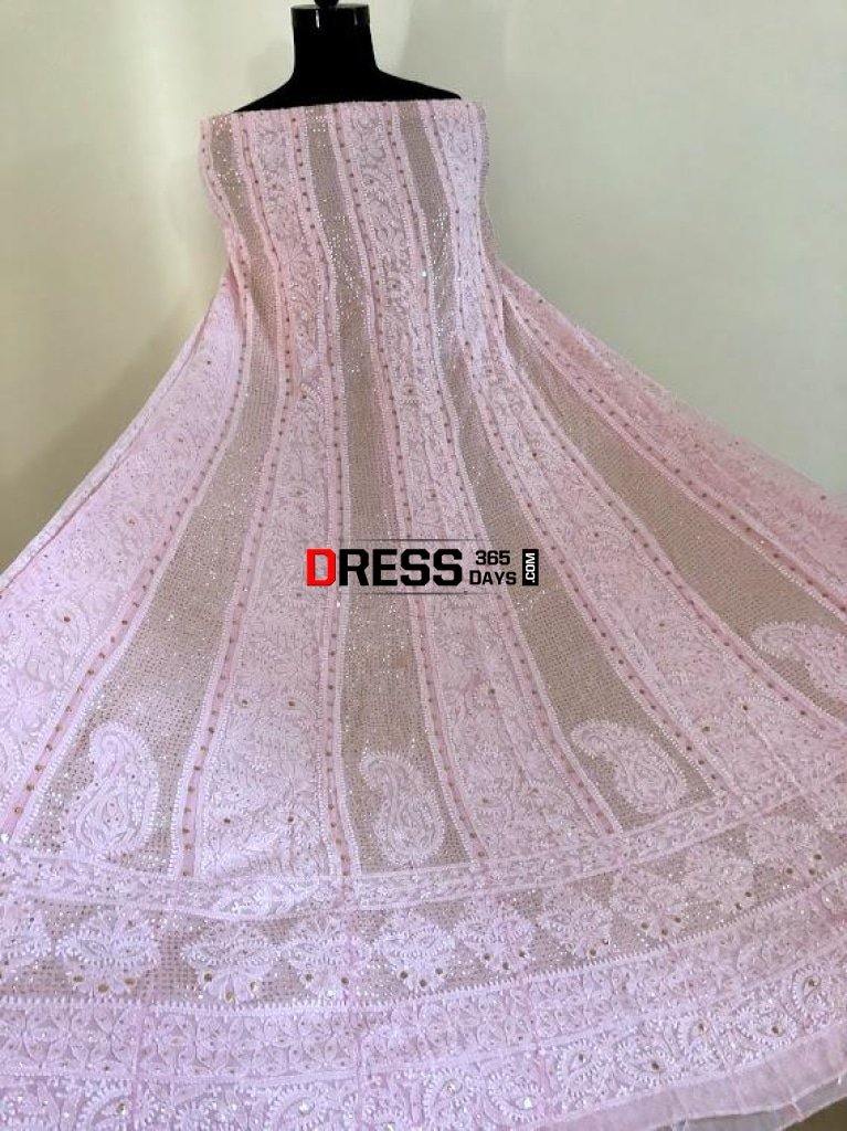 chikankari anarkali suits