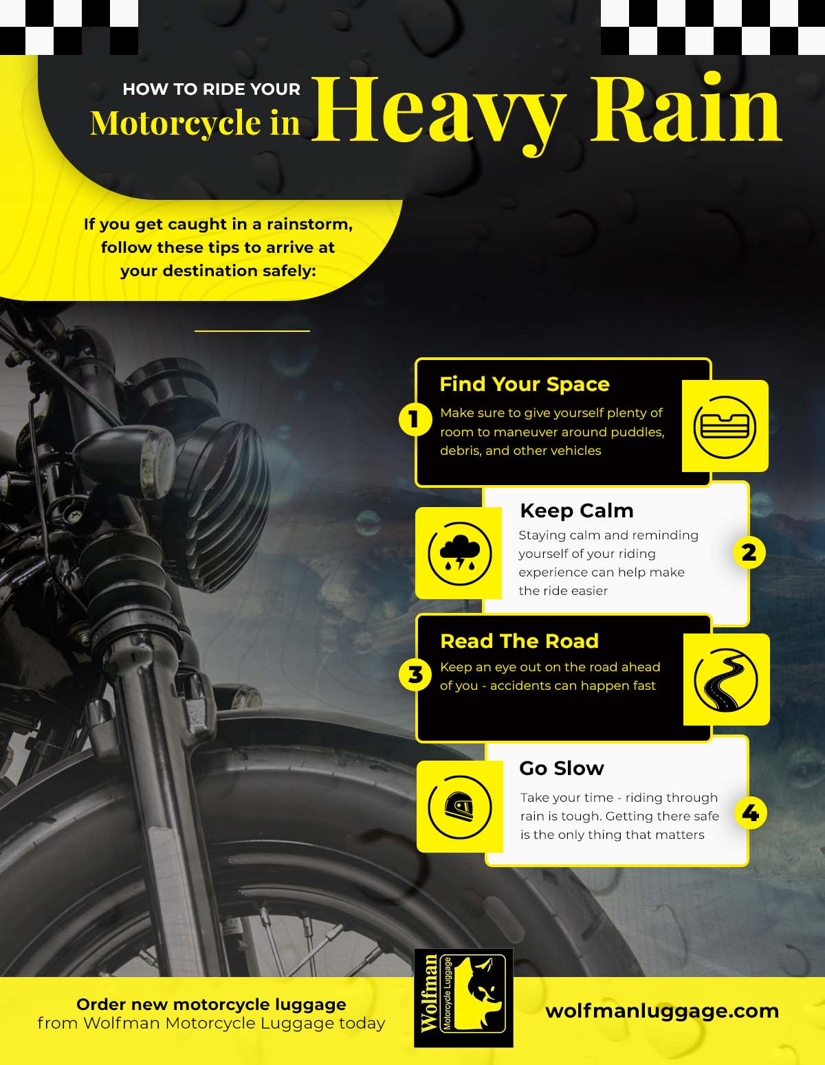 How to stay dry on a motorcycle 