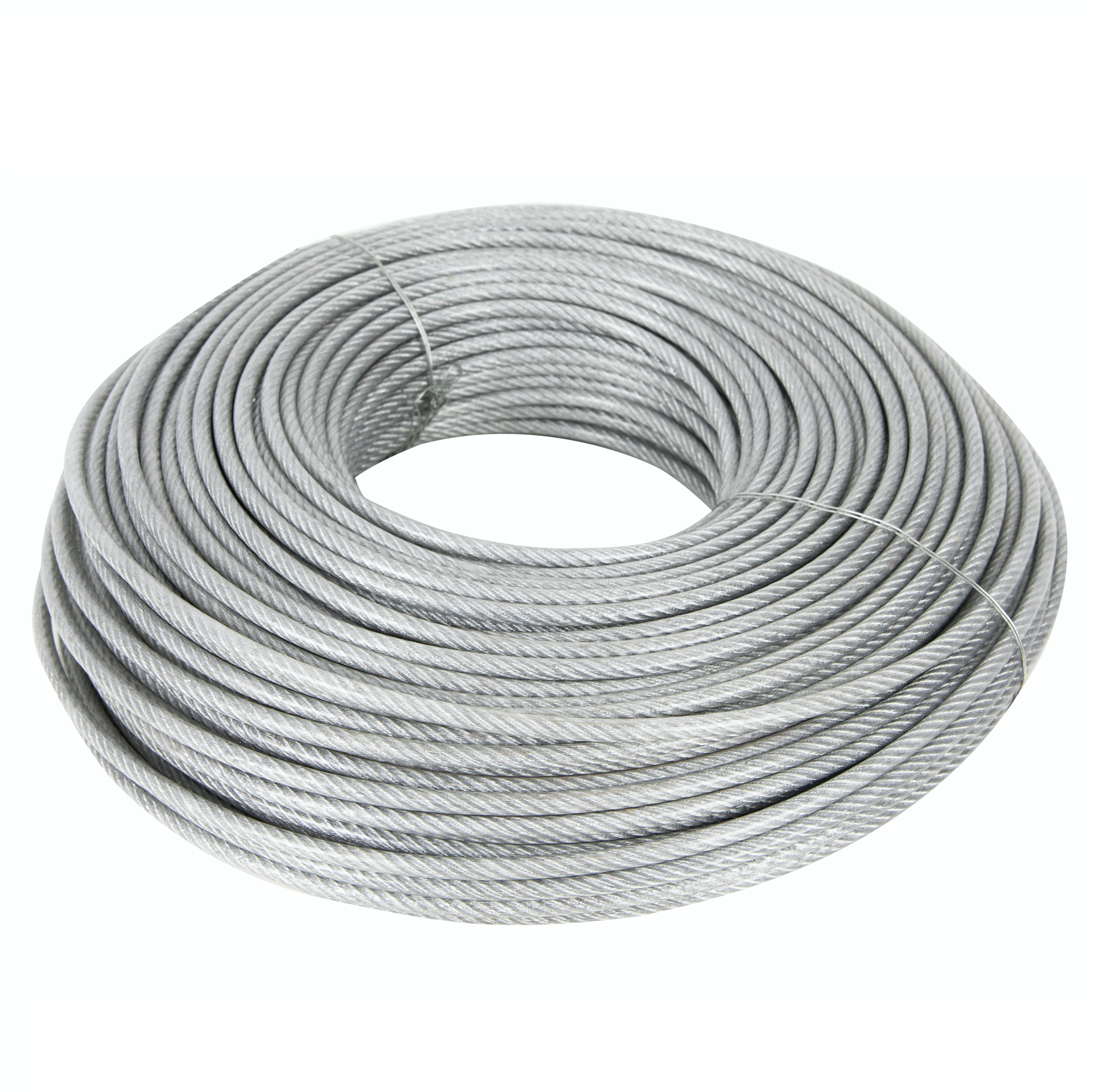 Cablu otel zincat plastifiat, grosime 3 MM, rola 100m, Liderman, sufa metalica