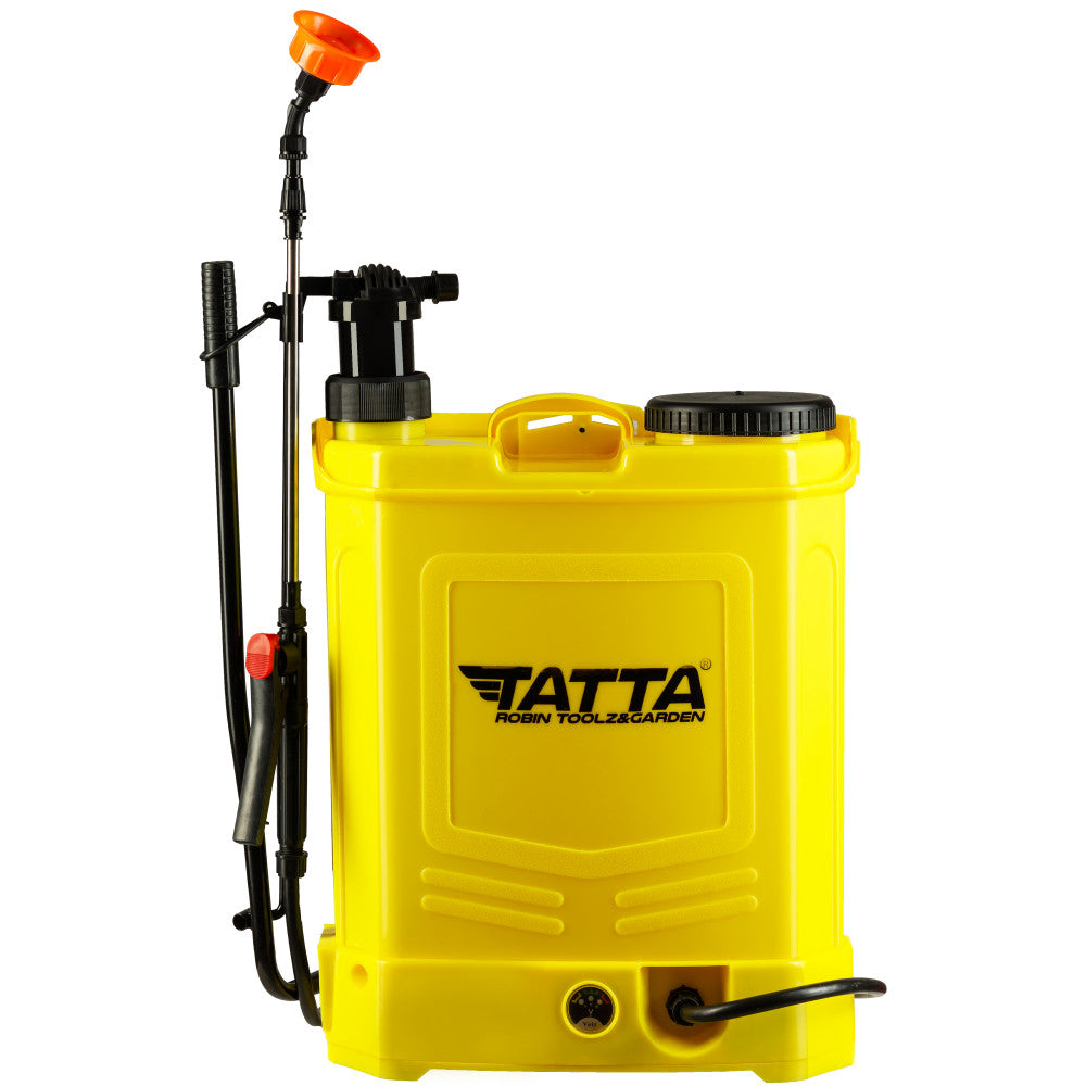 Pompa de stropit cu acumulator si manuala (2 in 1) TATTA, 20L, 12V, Vermorel