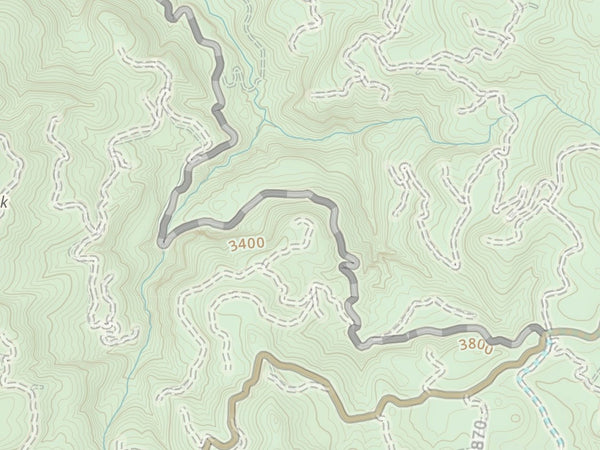 GPS map of off-road trails.
