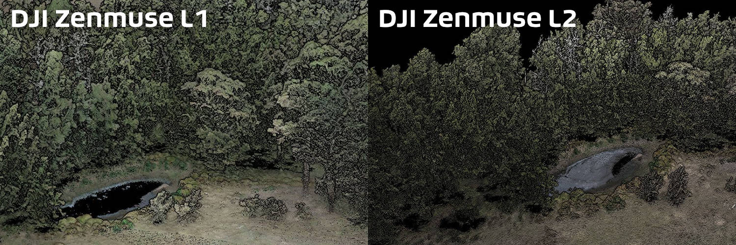 DJI L1 vs L2 - Colourisation