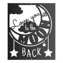 Load image into Gallery viewer, &quot;Love You to the Moon and Back&quot; Wall Art
