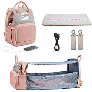 Portable Charging Baby Crib Backpack