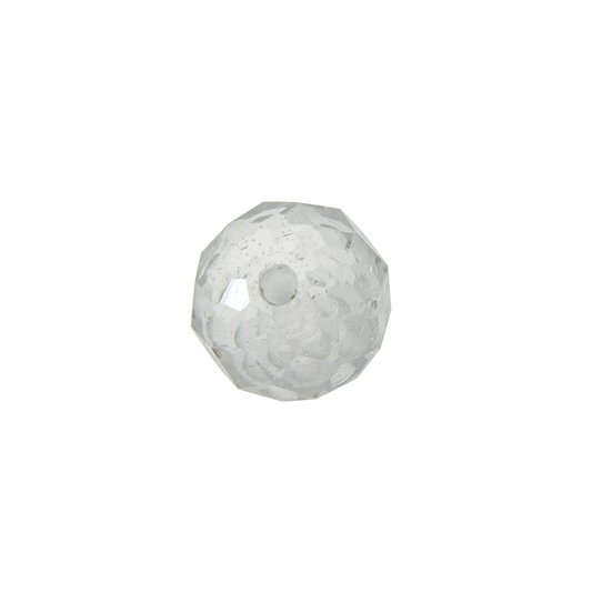 Rock Crystal 30mm Smooth Ball, V-Hole