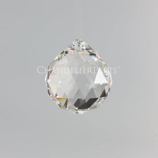 Swarovski Crystal Faceted Clear Crystal Golf Ball Stud Earrings