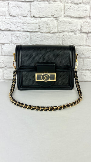 Louis Vuitton Epi Dauphine Mini, Black, New In Box