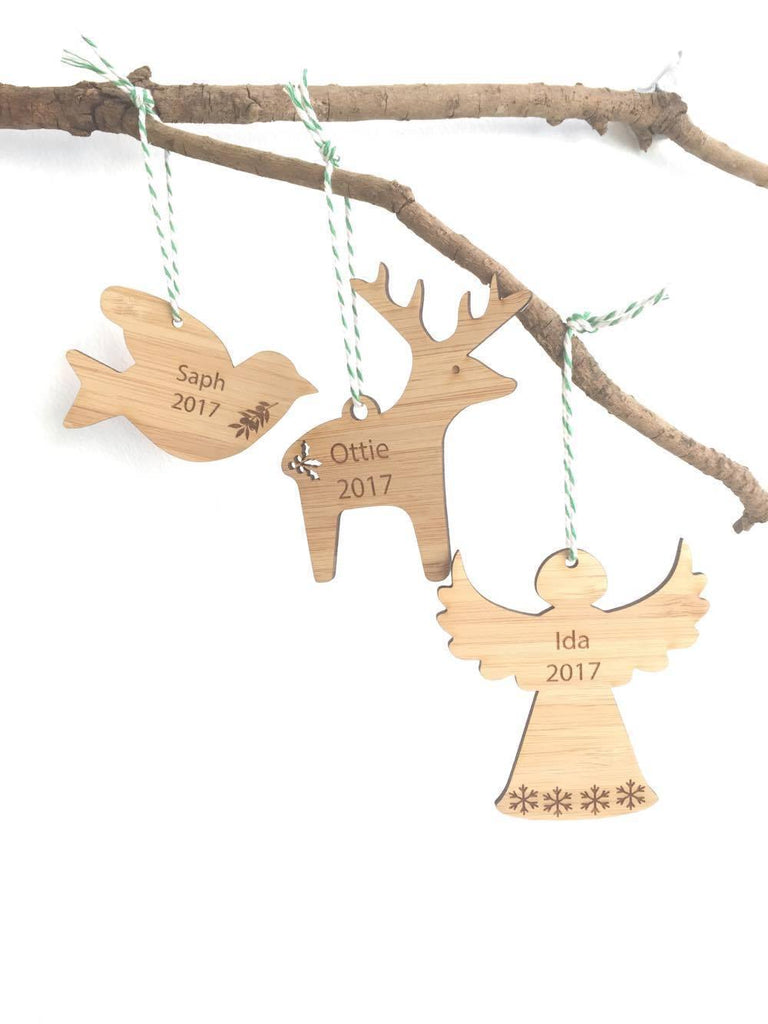Personalised Christmas  Decoration choose from Reindeer 