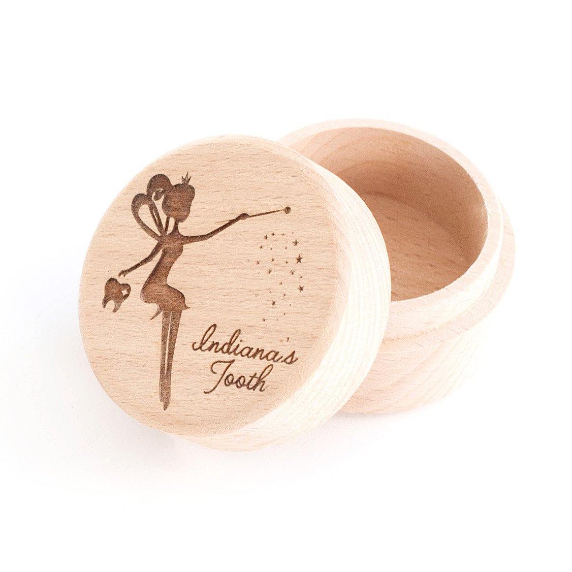 Personalised wooden tooth fairy box Alexa Lane