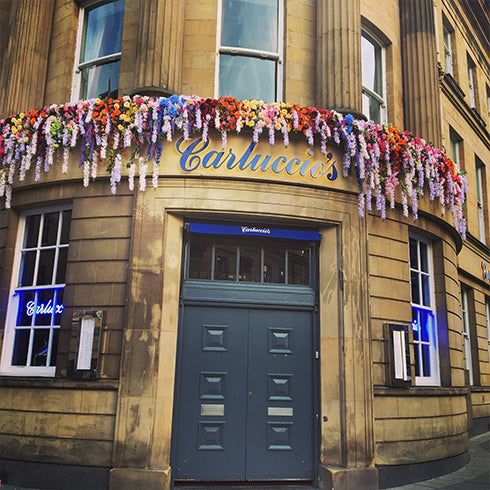 Carluccio's Flower Entrance Installation